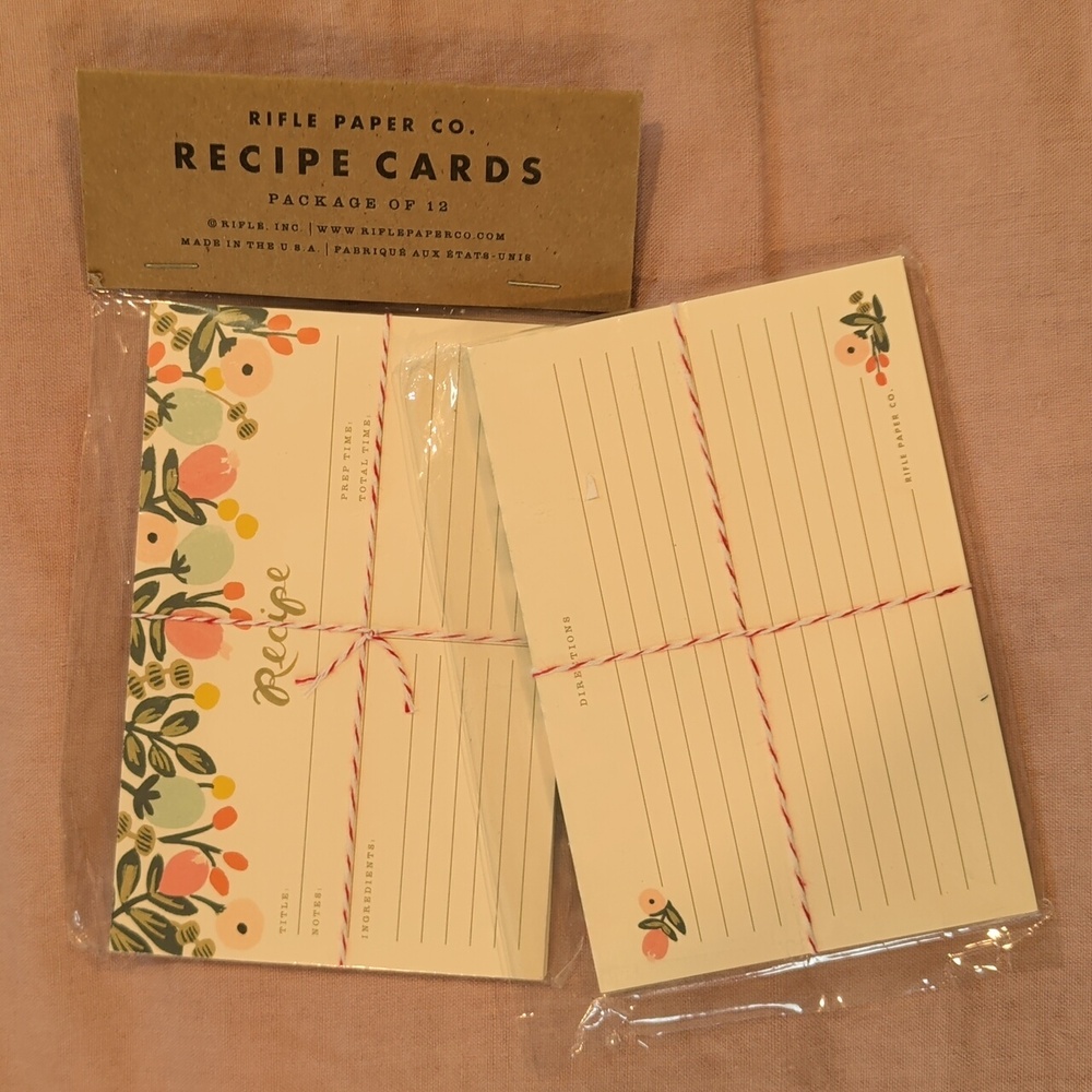Rifle Paper Recipe Cards - Picture 2 of 2